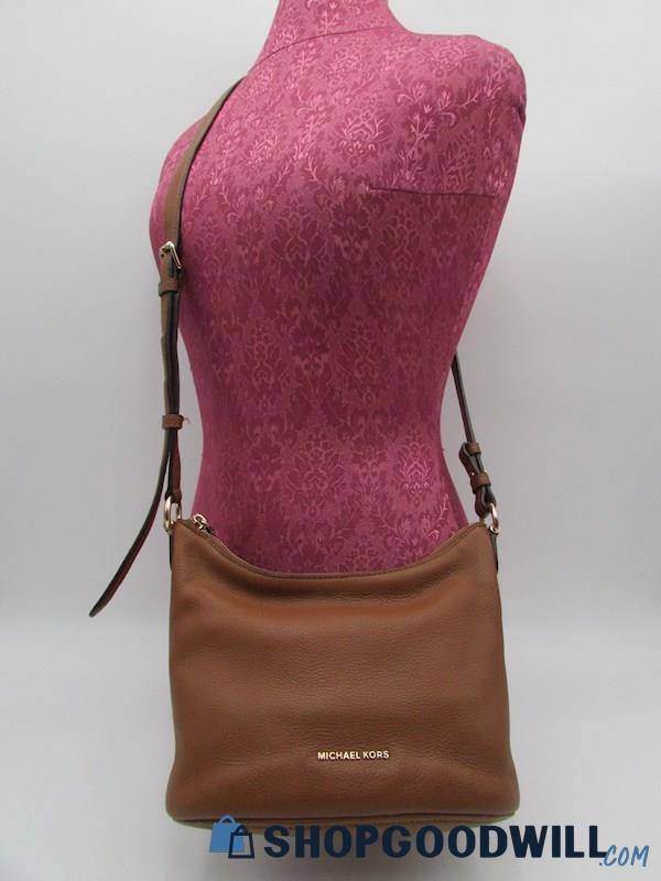 Michael Kors Lupita Acorn Pebble Leather Crossbody Handbag Purse