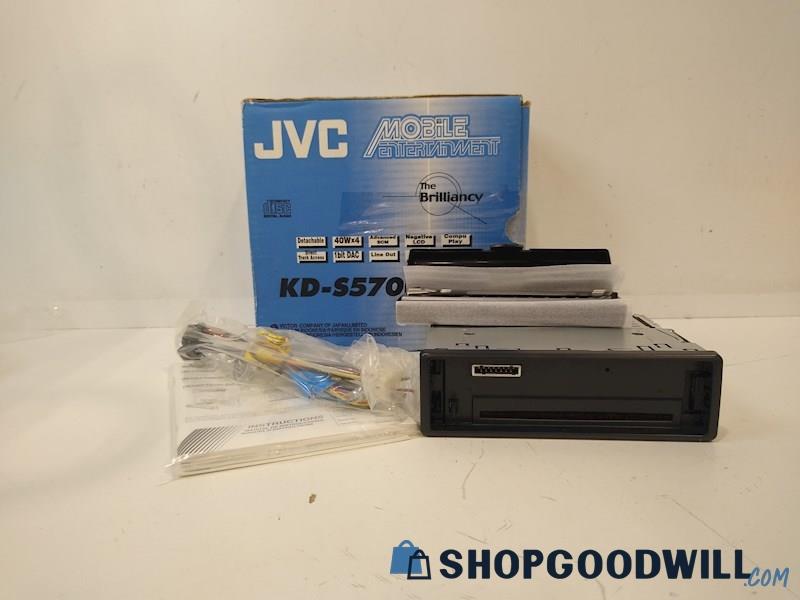 Black JVC CD Receiver With Detachable Face KD-S620-S570