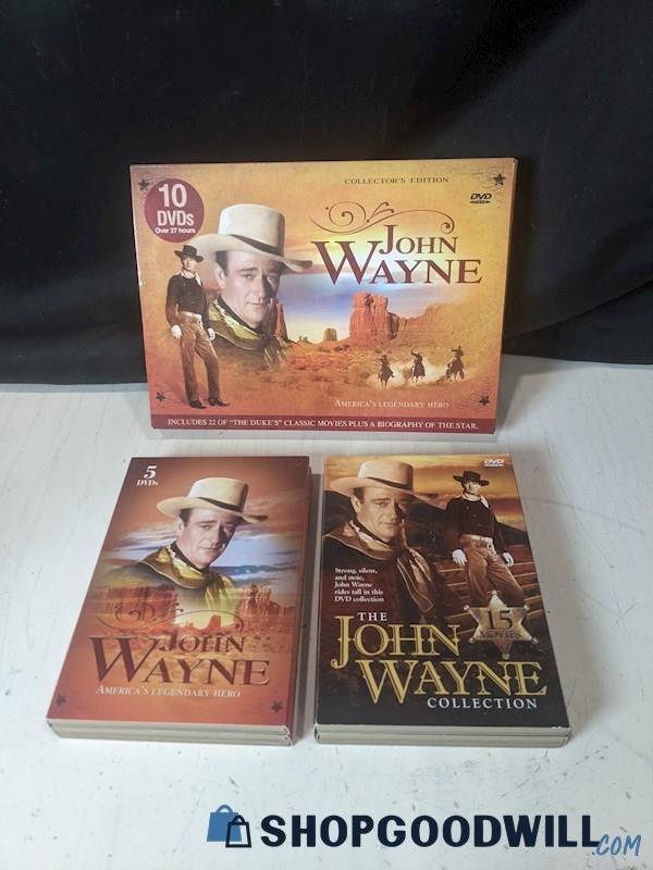 John Wayne 10 DVD Over 27 Hours Classic Movies Plus A Biography Of The Star 