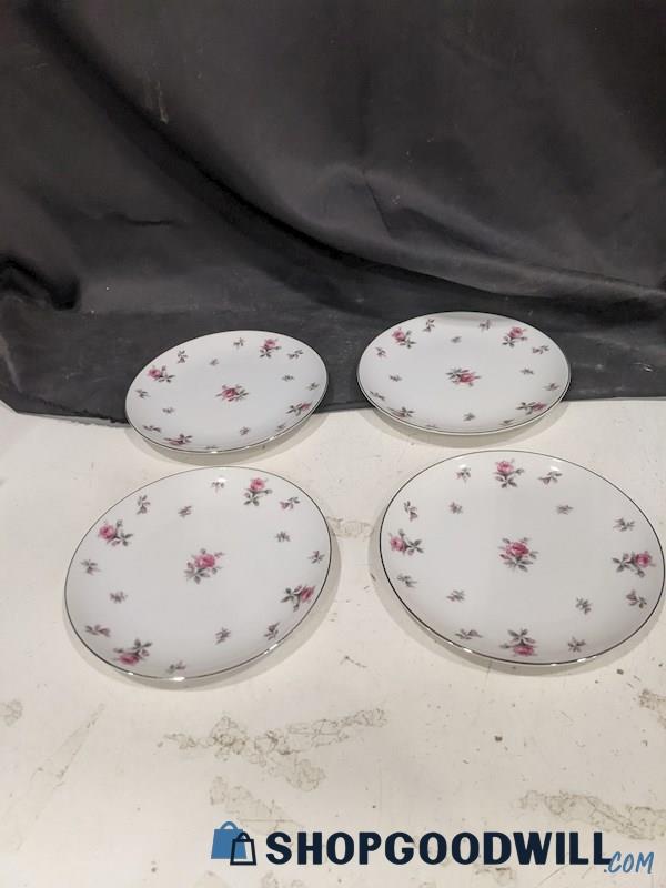 Rose China By Meito Japan Plates 