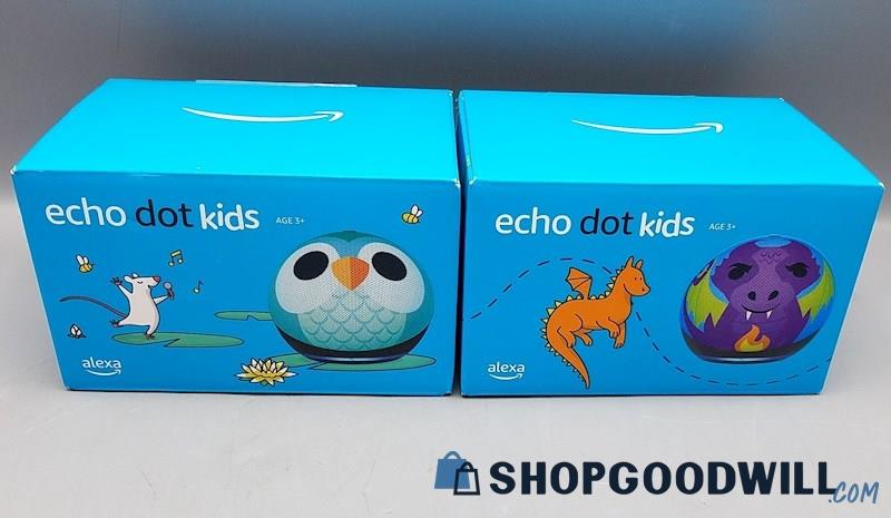  Sealed Amazon Echo Dot Kids 5th Gen Smart Speakers