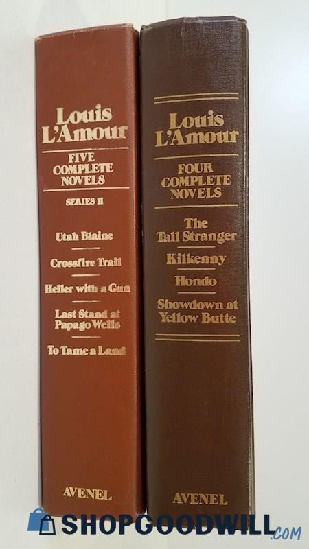 Vtg 1980-1 Avenel Omnibus Ed Louis L'Amour Westerns 4/5 Complete Novels HC