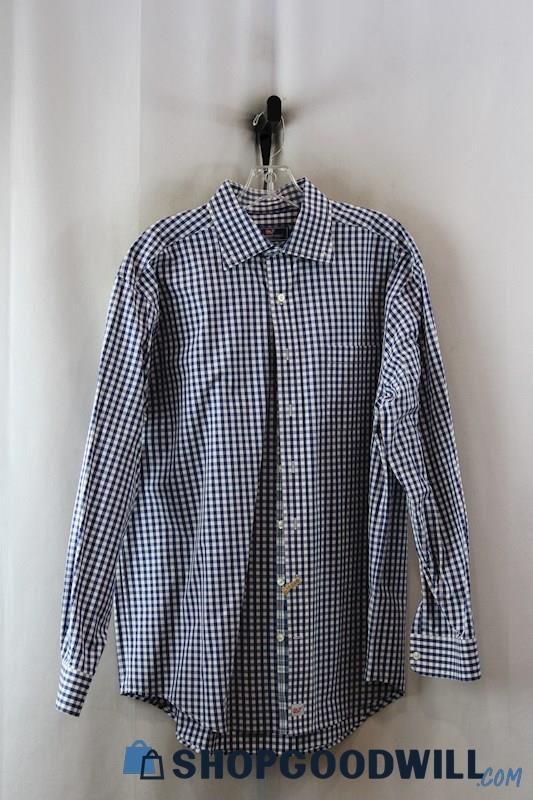 Vineyard Vines Men's Blue Checkered Button Down Shirt SZ-L