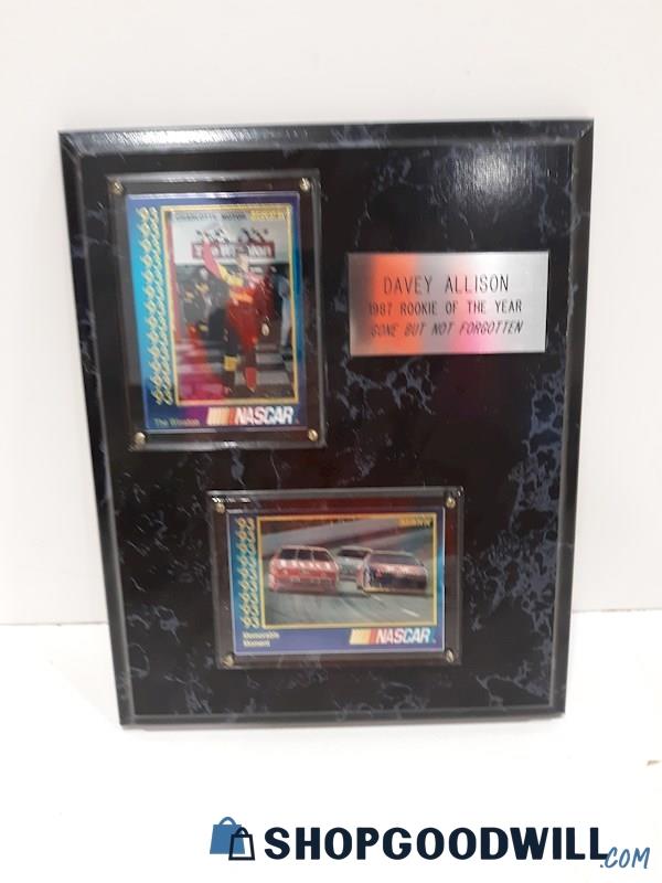 Davey Allison '87 Rookie of the Year Card Plaque 