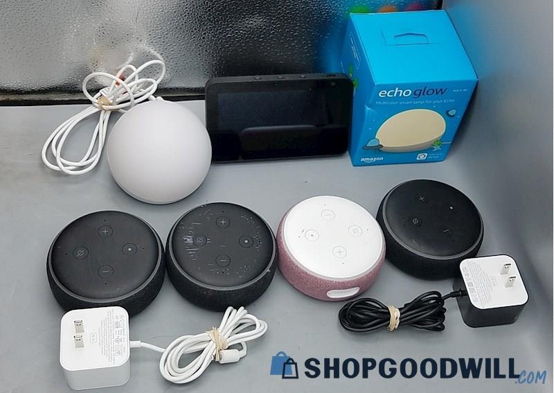  C) Amazon Echo Show 5 w/3rd Gen Echo Dots +