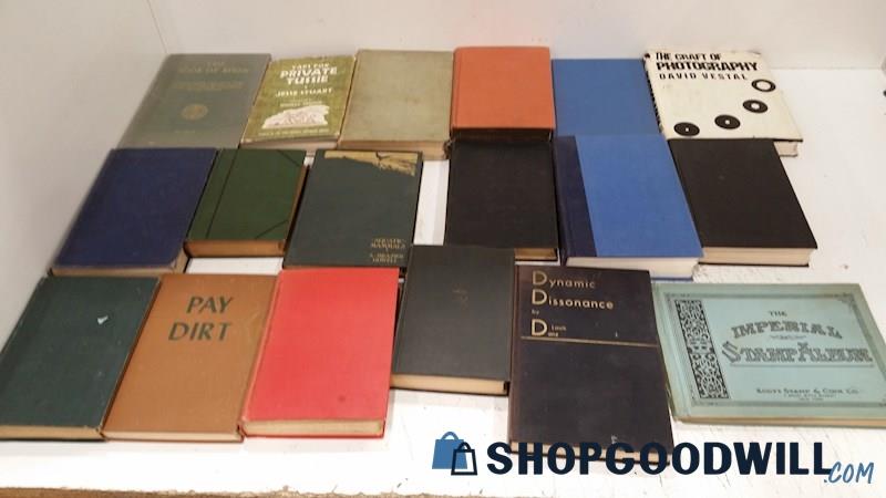 Lot Of Mixed Books W/ Small Stamp Collection Book