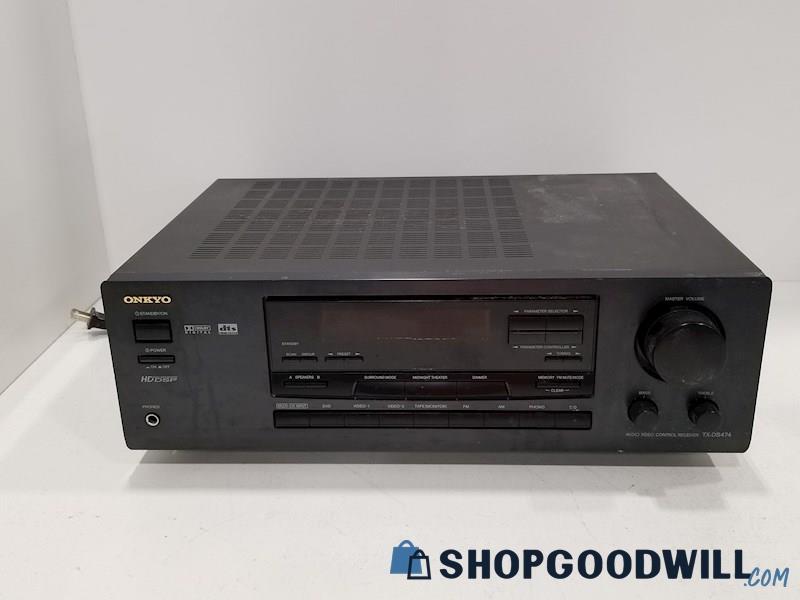Onkyo Audio Video Control Receiver Model TX-DS474 - POWERS ON