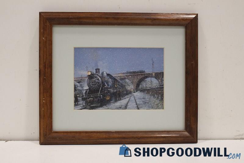 'Camelback at Coatesville' Framed Art Print of Steam Locomotive Unknown Artist