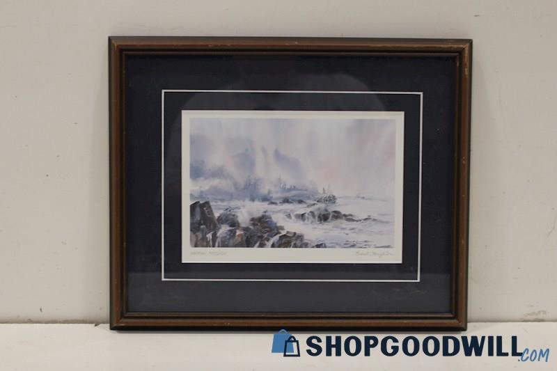 Brent Heighton Framed and Matted Offset Lithographic Print 'Narrow Passage'