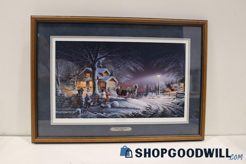 'Winter Wonderland' Unsigned Framed & Matted Art Print #07939 by Terry Redlin