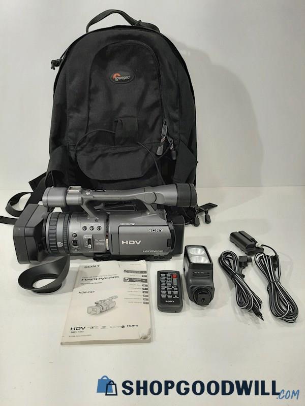 Sony HDR-FX7 Digital HD Video Camera Recorder Camcorder *Powers ON*