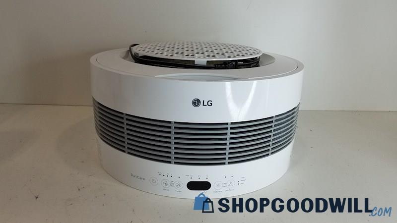 LG Puricare 3 Staged Filter Air Purifier W/ Smart Air Quality Round Console 