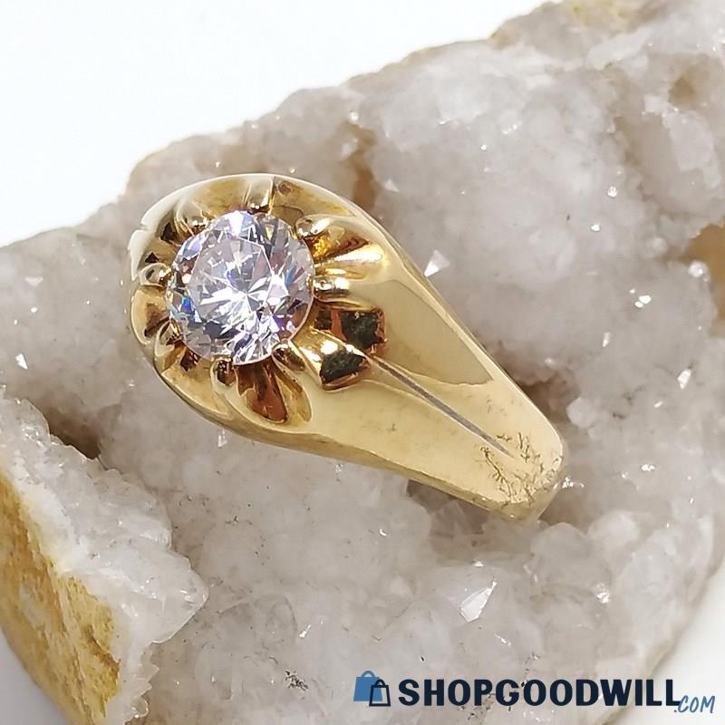 10K Yellow Gold C2 Belcher Style Ring Size 9 3/4  5.33 Grams 