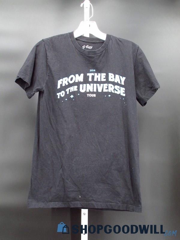 G Easy Women's Black 2014 From the Bay of the Universe Tour T-Shirt Size S