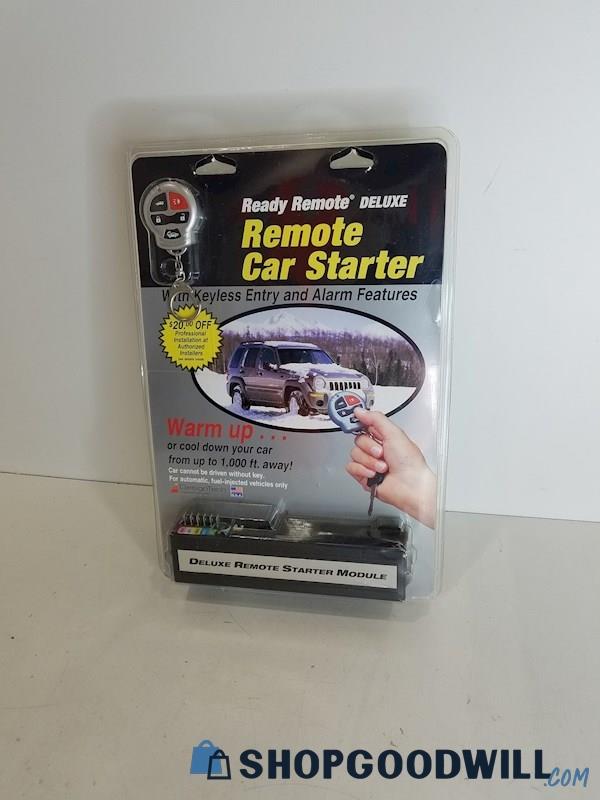 Ready Remote Deluxe Car Starter W/ Keyless Entry & Alarm Features 1000 Ft Away 