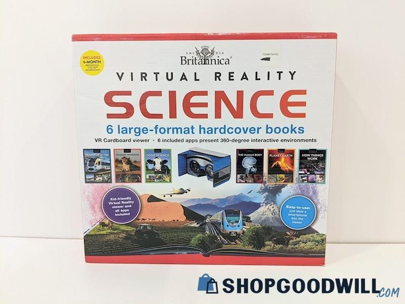 Encyclopedia Britannica Virtual Reality Science 6 Large Format Hard Cover Set