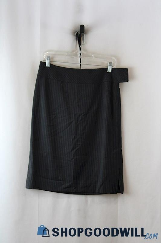 NWT LOFT Women's Black Pinstripe Pencil Skirt sz 6