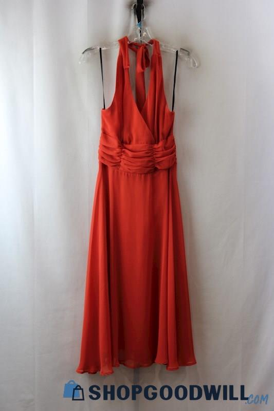 Dressbarn Women's Red Halter Dress sz 4