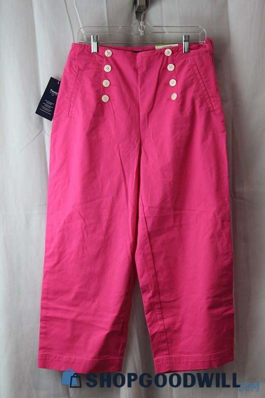NWT Charter Club Women's Pink Wide leg Jeans SZ-14