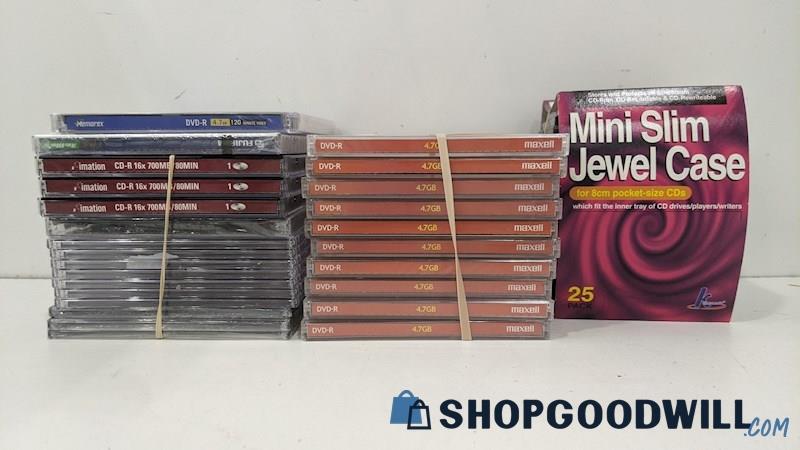 Mixed Brands 48pc Lot Of CD DVD For Production