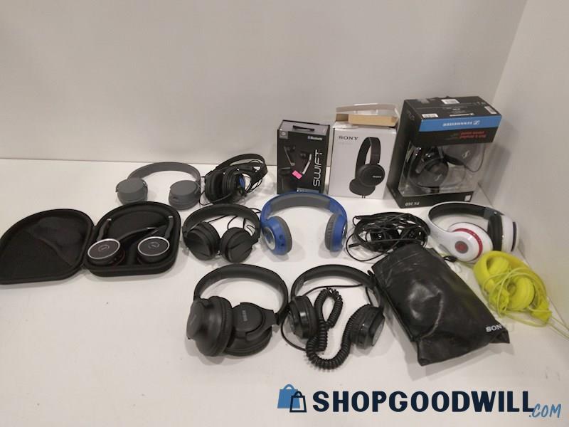 Grab Box Lot of Headphones Various Brands