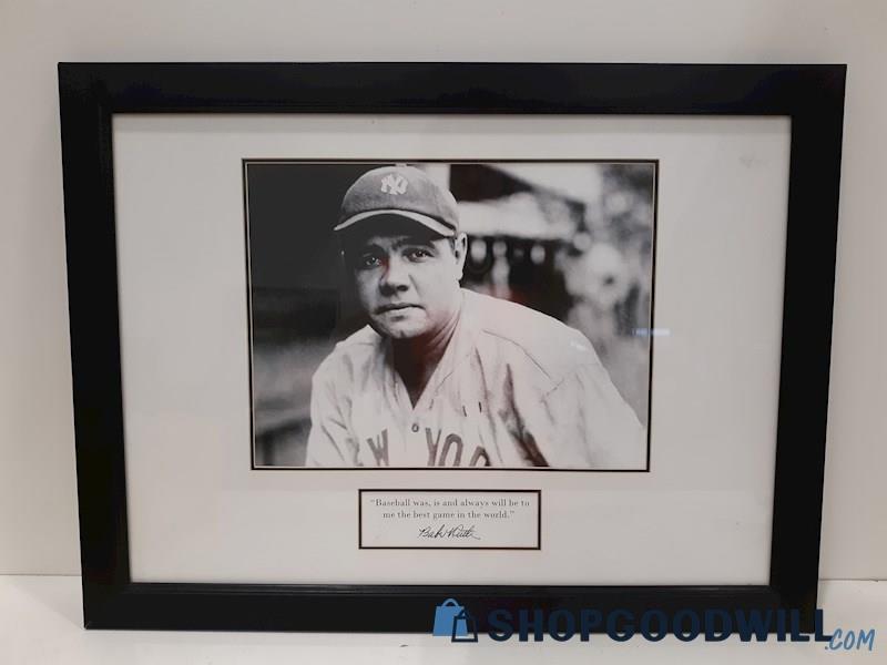 NEW YORK YANKEES Babe Ruth.....Baseball was, is Framed Print