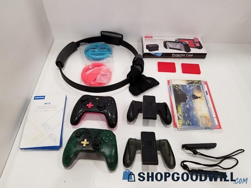 Grab Box Lot Nintendo & 3rd Party Accessories for Nintendo Switch