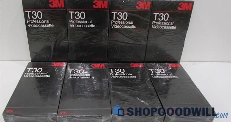 3m T-30 Broadcast VHS Blank Tapes