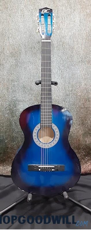 BC Best Choice Blue Sunburst Acoustic Guitar