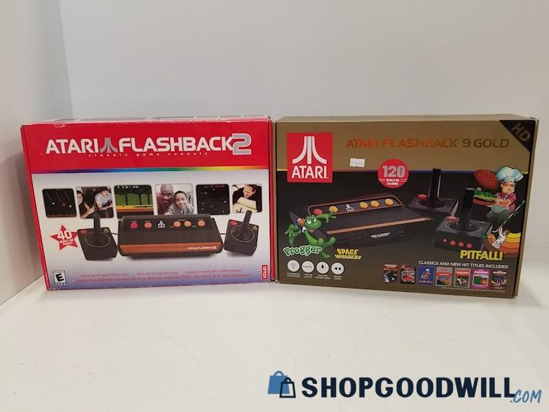 Atari Flashback 2 & Atari Flashback 9 Gold Plug N' Play Consoles