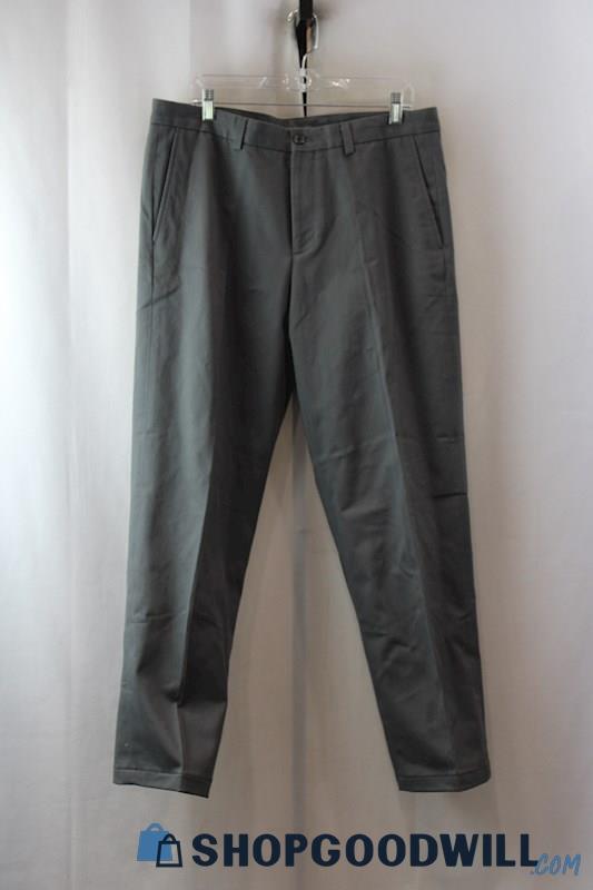 NWT Eddie Bauer Men's Gray Relaxed Chino Pants sz 35