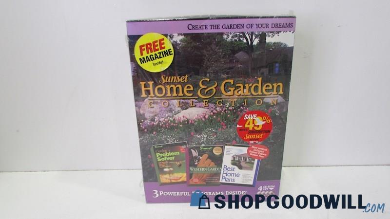 Sunset Home & Garden 4 CD Rom Set NIB - Box Sealed.