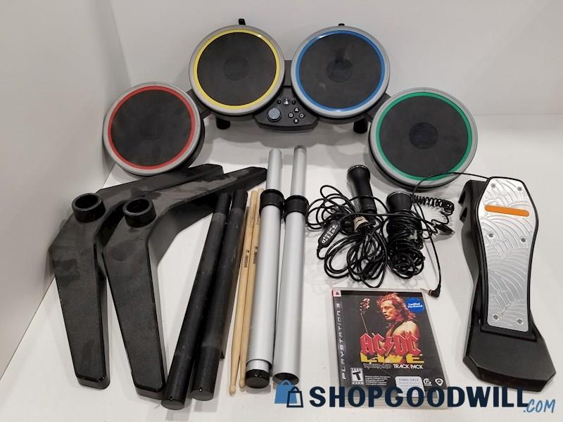RockBand Wireless Drum Set w/ Game for PlayStation 3 PS3