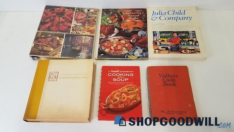 Vtg 1936-79 Cookbooks HC/SC Julia Child General Foods Campbell's Time-Life+