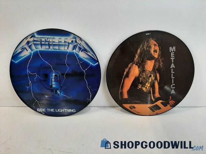 2 Metallica Picture Discs Both Very Good 1987 No Covers 