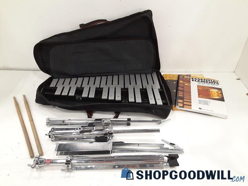 Ludwig 30 Key Xylophone w/Case Tripod Stands + More SN#974881