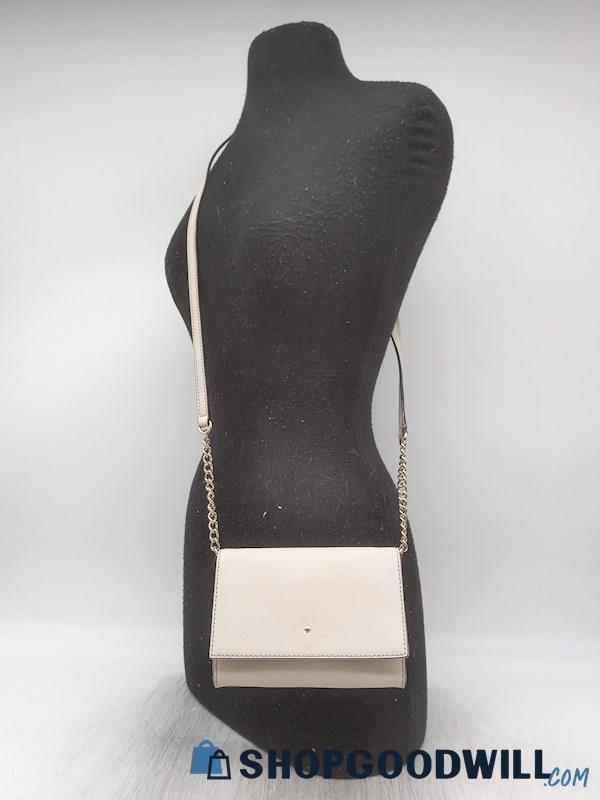 Kate Spade Cameron Street Corin Cream Saffiano Leather Crossbody Handbag Purse