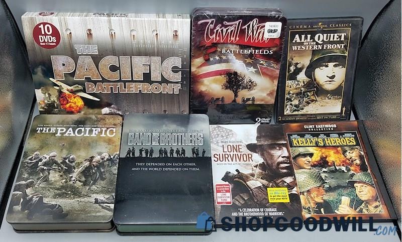Military & War Themed DVD Movies & Shows Lot : Band of Brothers +