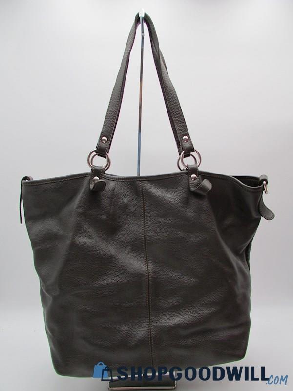 Alberta Dicanio Brown Italian Genuine Leather Tote Handbag Purse  