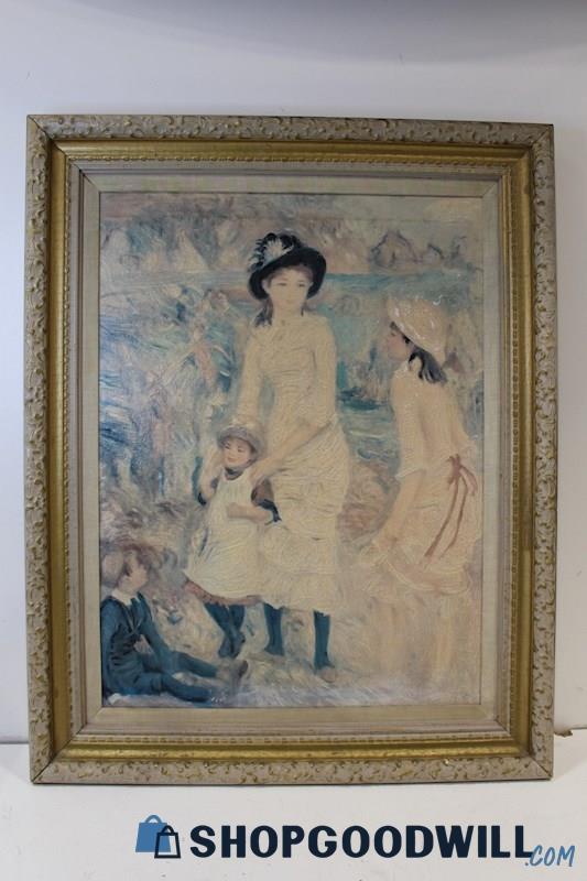 Pierre-Auguste Renoir Unsigned Framed Giclee Print 'Children on Seashore' PICKUP