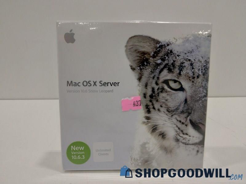 Mac OX X Server 10.6 Snow Leopard Unlimited Clients Apple-SEALED