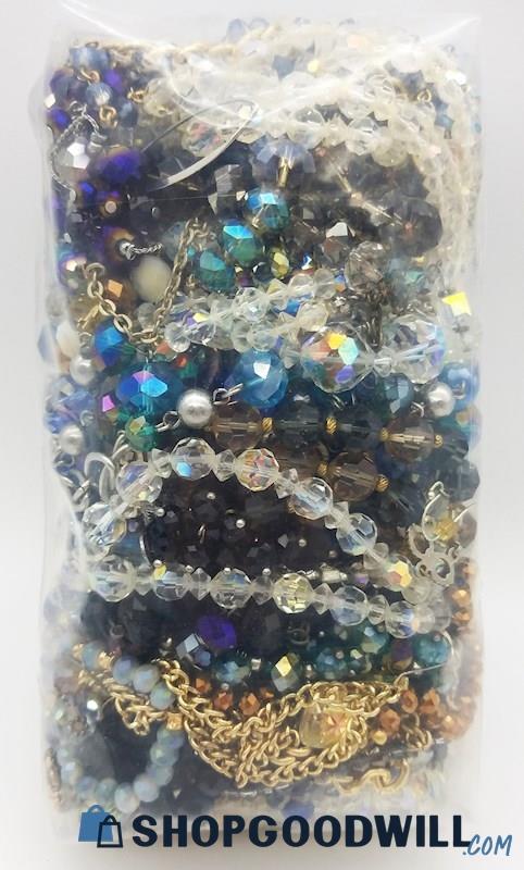 Vintage To Modern Aurora Borealis Costume Jewelry Collection   3.0 Ibs.