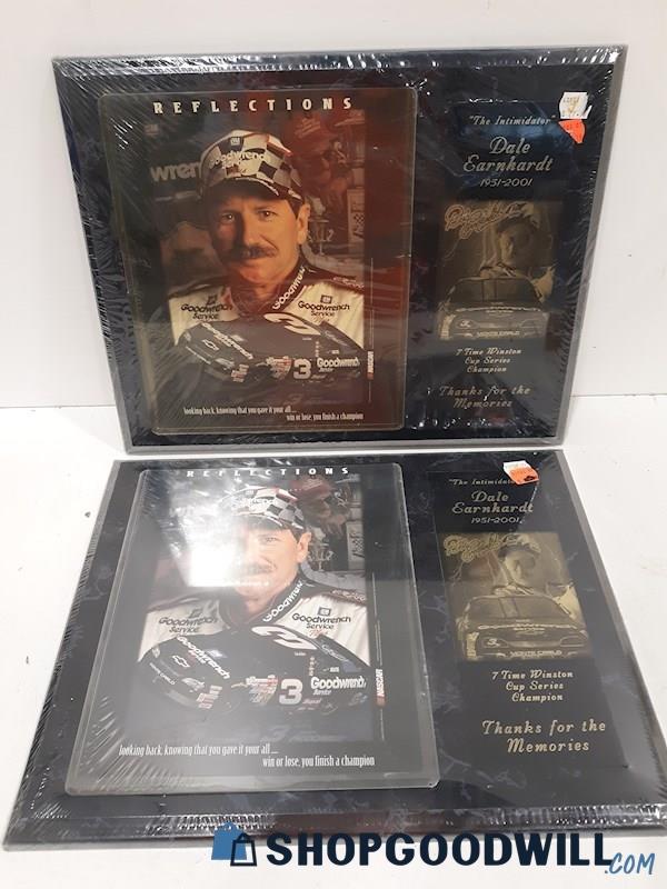 Lot of 2 Dale Earnhardt Reflections Plaques - NEW 
