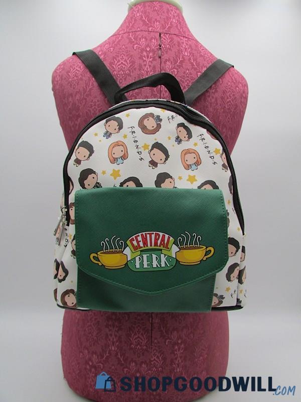 F.R.I.E.N.D.S. Central Perk Chibi Character Multicolor Backpack Handbag Purse