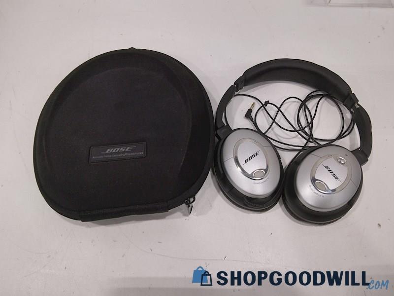 Bose Quiet Comfort 15 Stereo Headphones W/Case-Tested