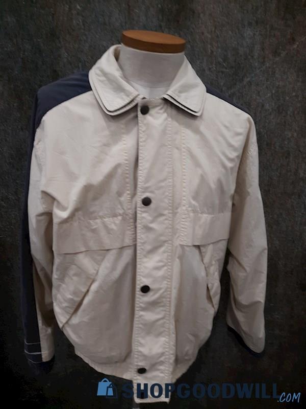 London Fog Men's Ivory & Navy LWT Jacket -  No Size 