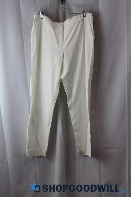 NWT Alfani Women's White Dress Pants SZ-14