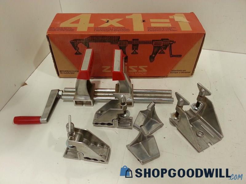 Vtg Zyliss Four Tools in One Vice Plane Bench Clamp Gluing Press Untested