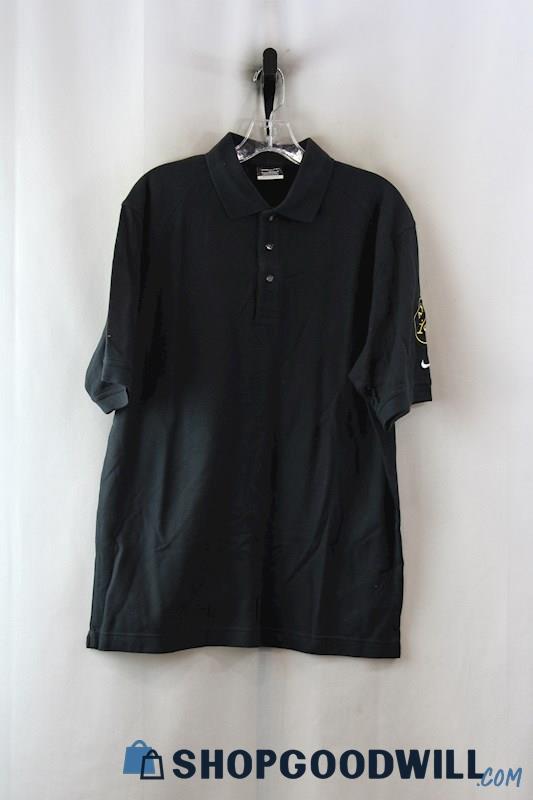 NWT Nike Men's Black Graphic Polo Shirt sz M