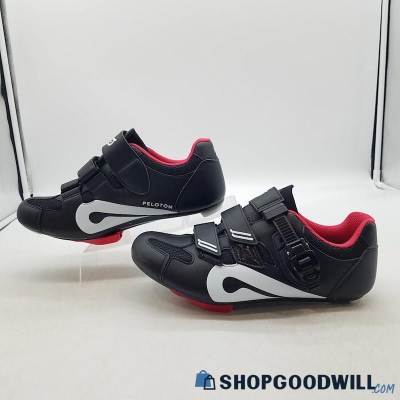 Peloton Men's Black/Red Synthetic Cycling Shoes Sz 9-9.5 Eu 42